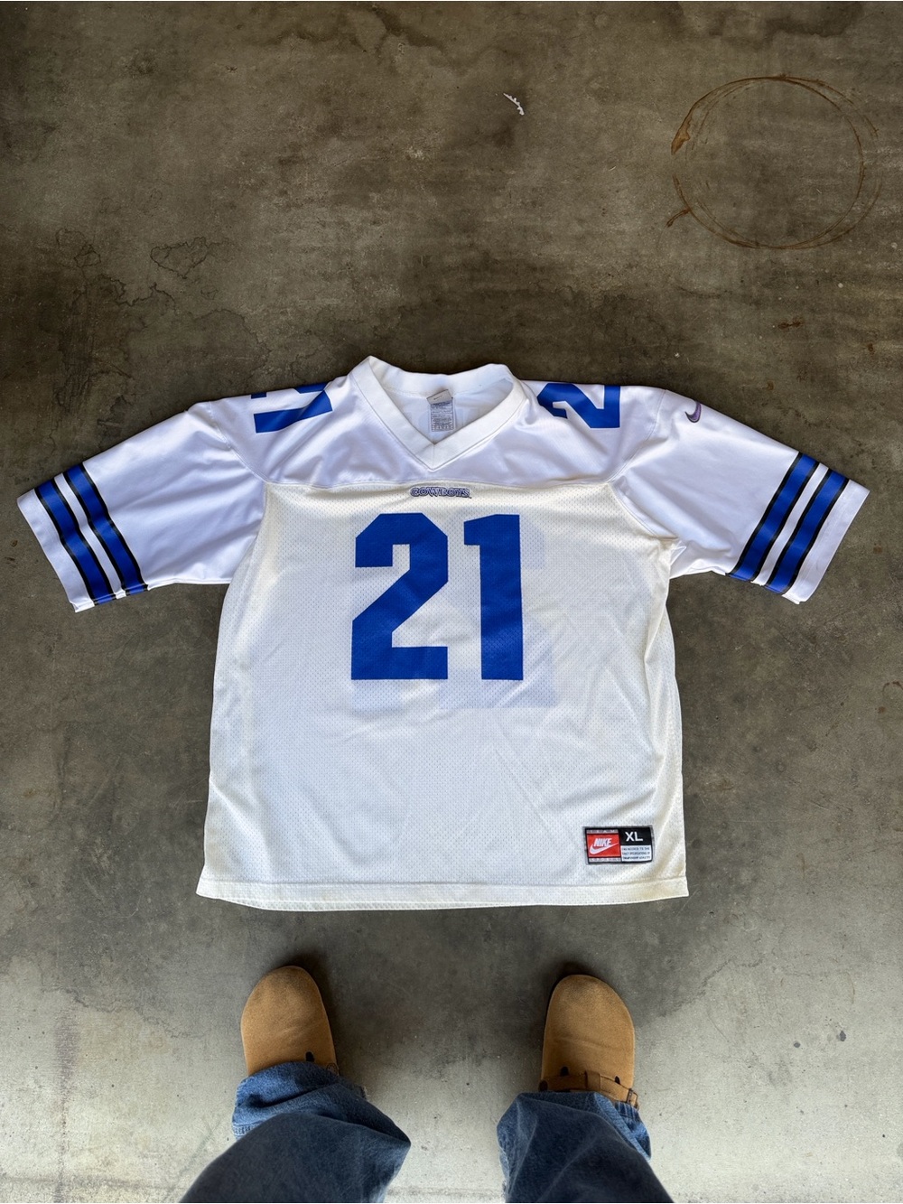 Vintage 90s Nike Team Dallas Cowboys Deion Sanders #21 Jersey Men’s XL
